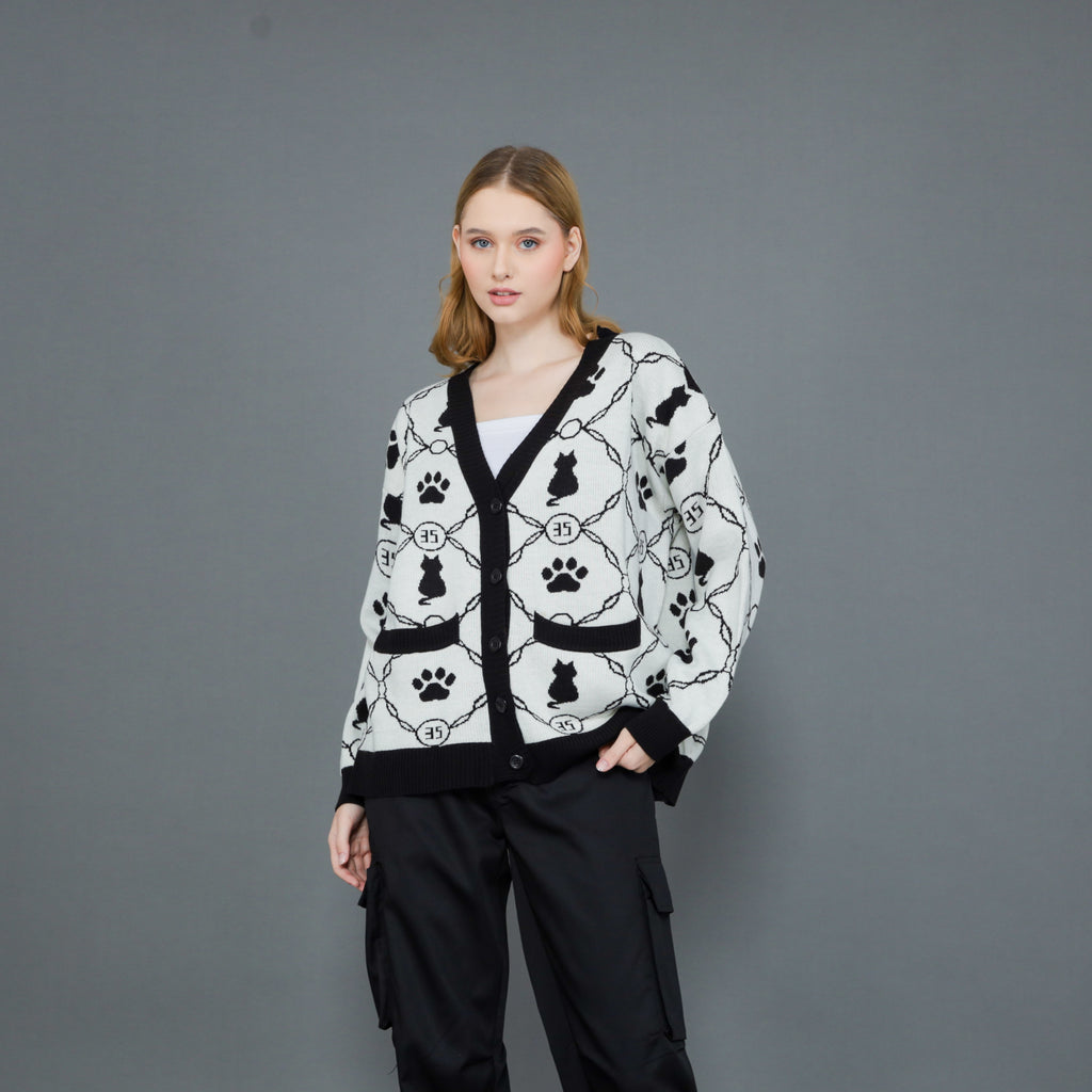 Kitten Paw Knit Cardigan