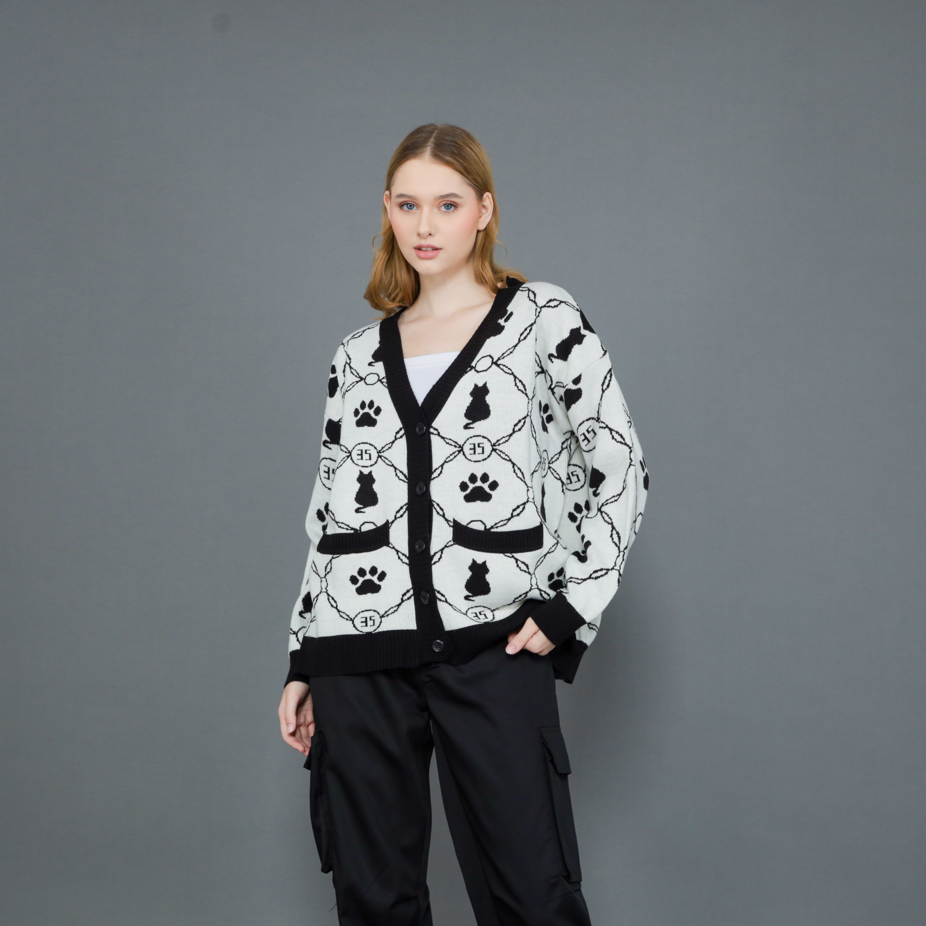 Kitten Paw Knit Cardigan