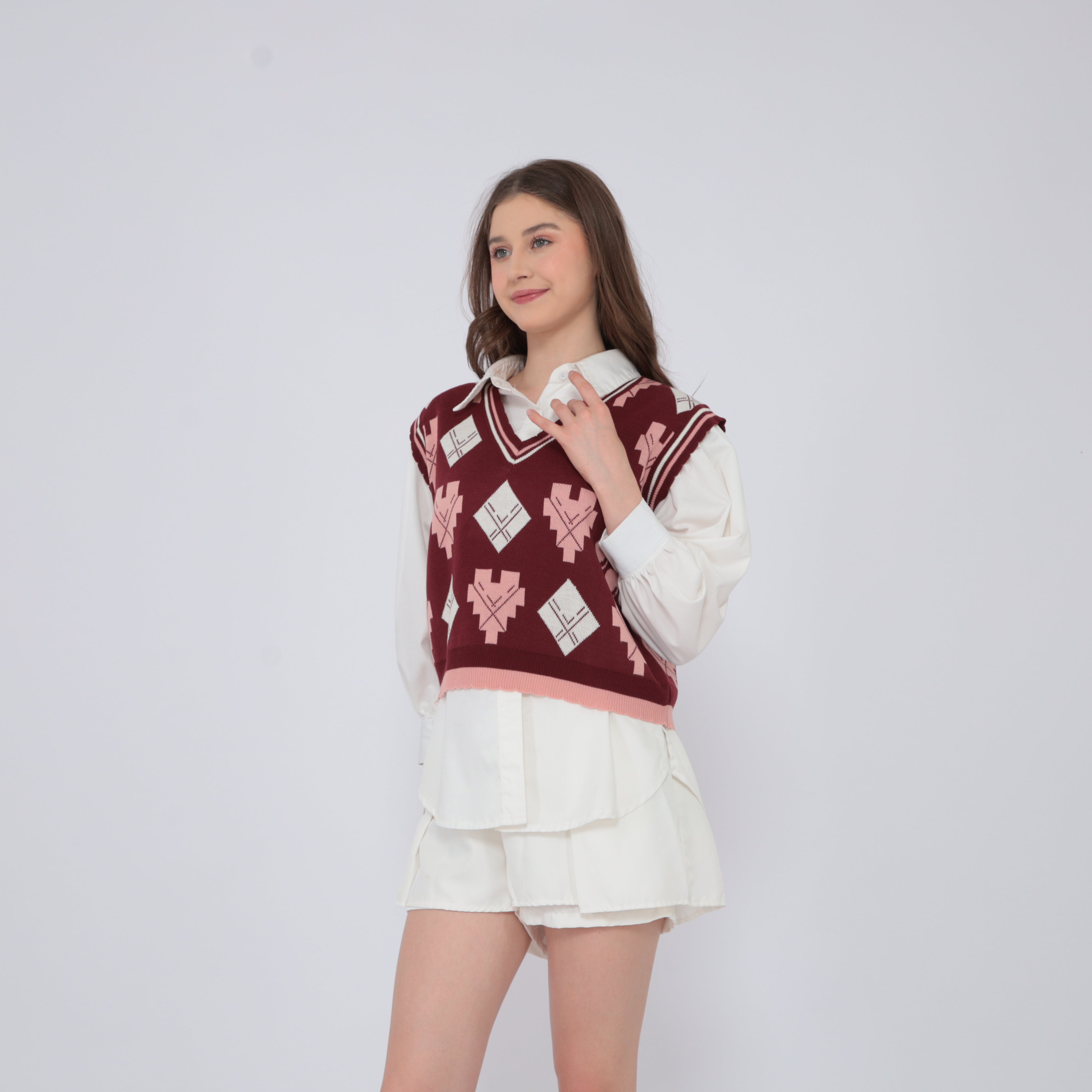Wynie Lattice Vest Knit