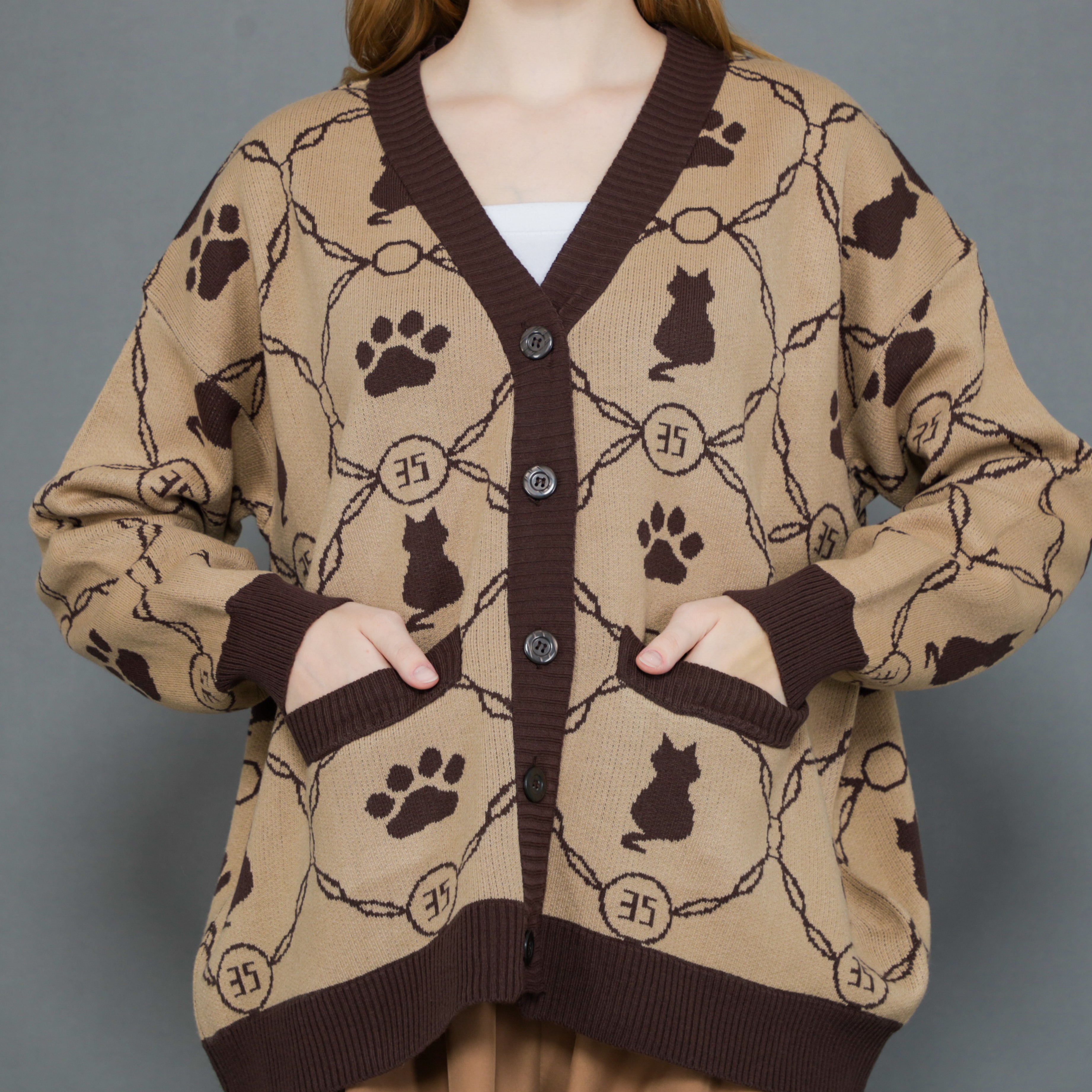 Kitten Paw Knit Cardigan