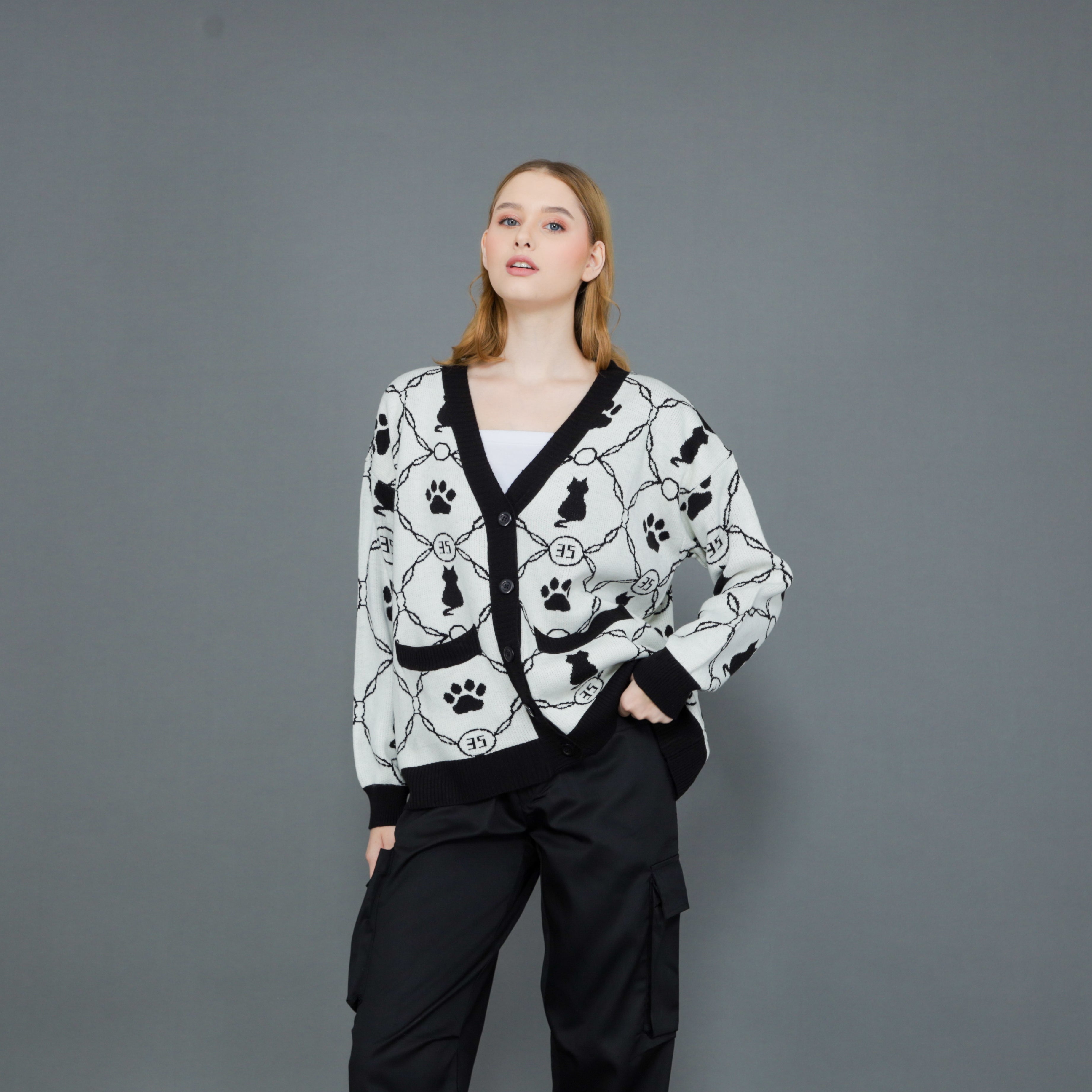 Kitten Paw Knit Cardigan