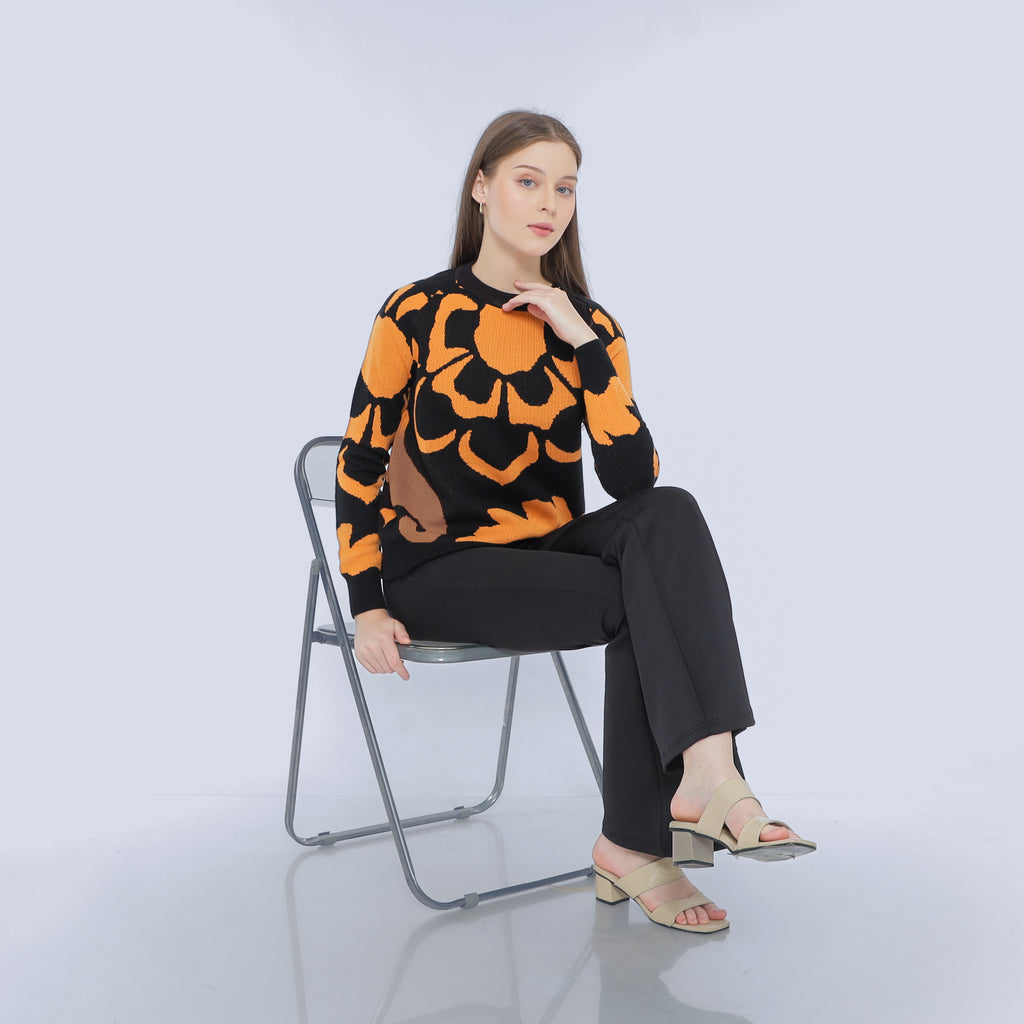 Eclipse Bloom Knit Top