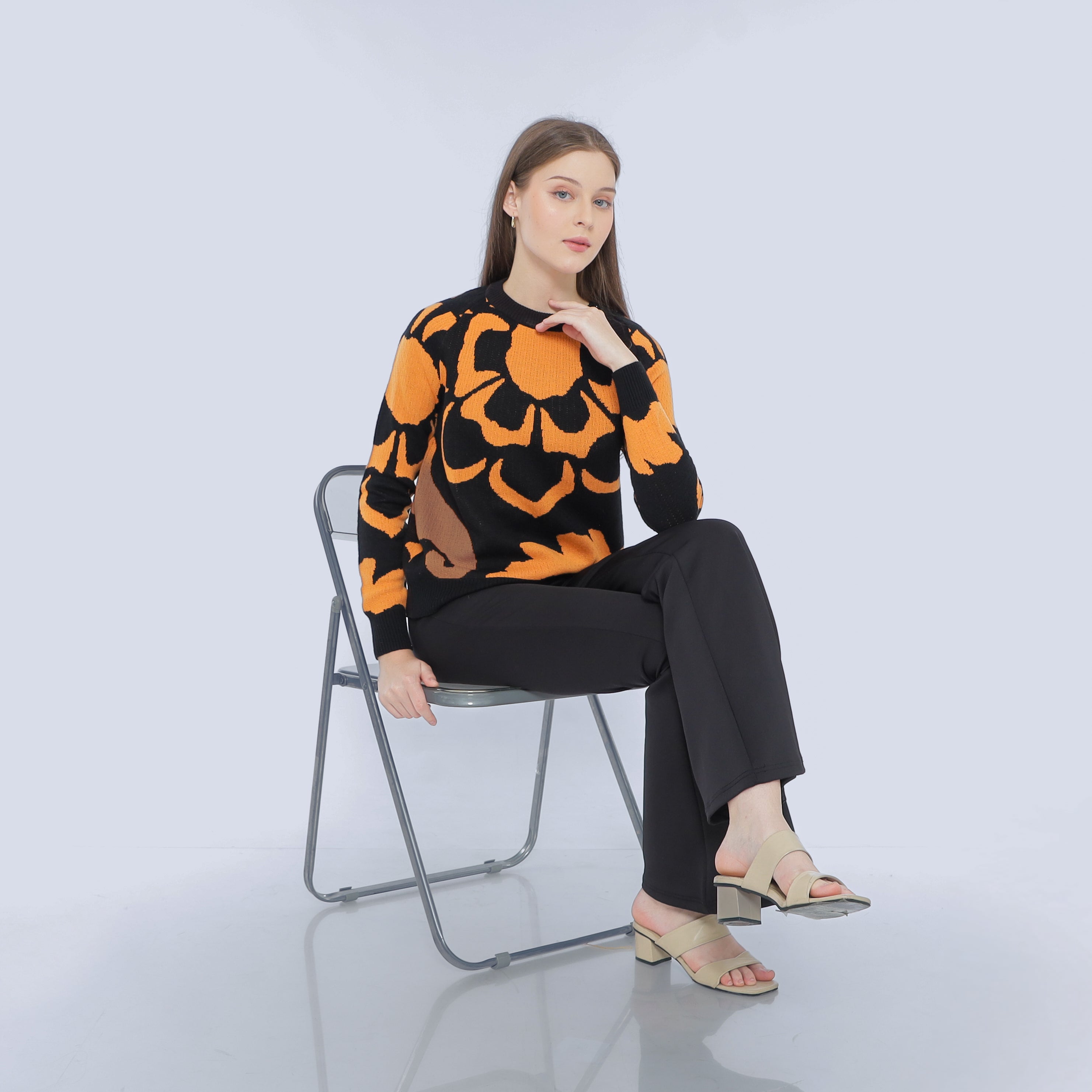 Eclipse Bloom Knit Top