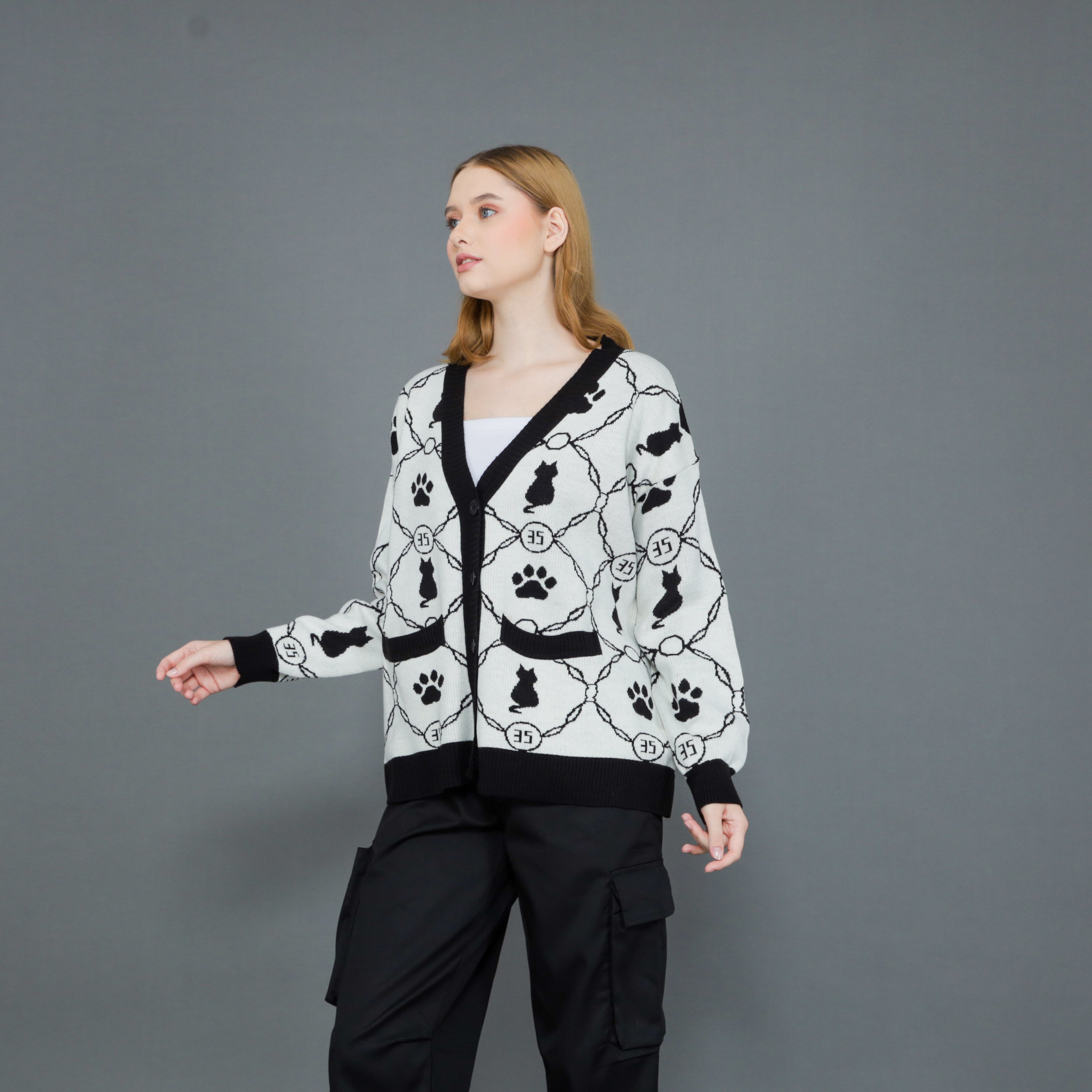 Kitten Paw Knit Cardigan