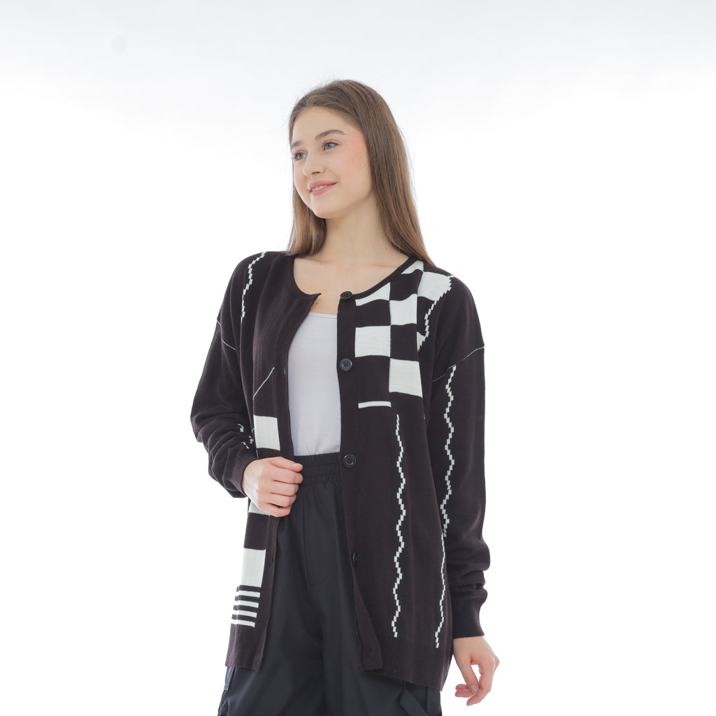 Dasha Pattern Knit Cardigan