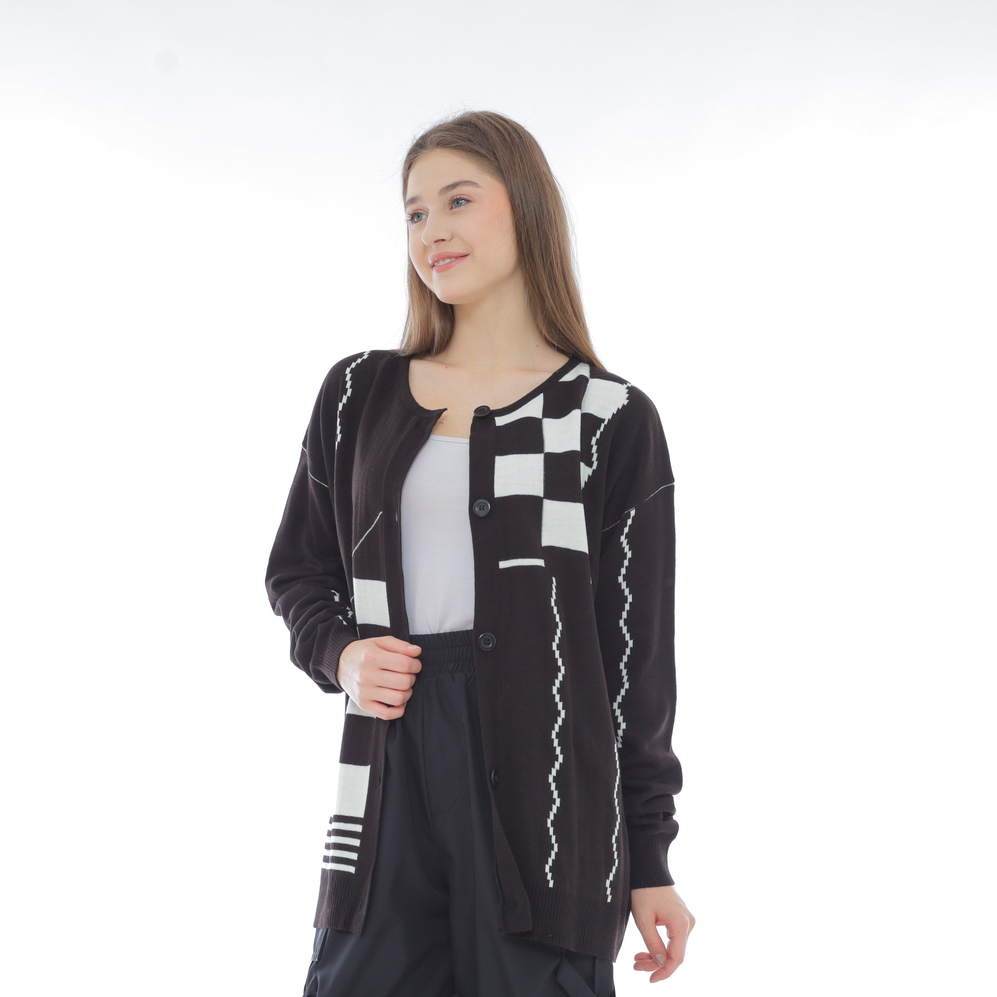 Dasha Pattern Knit Cardigan