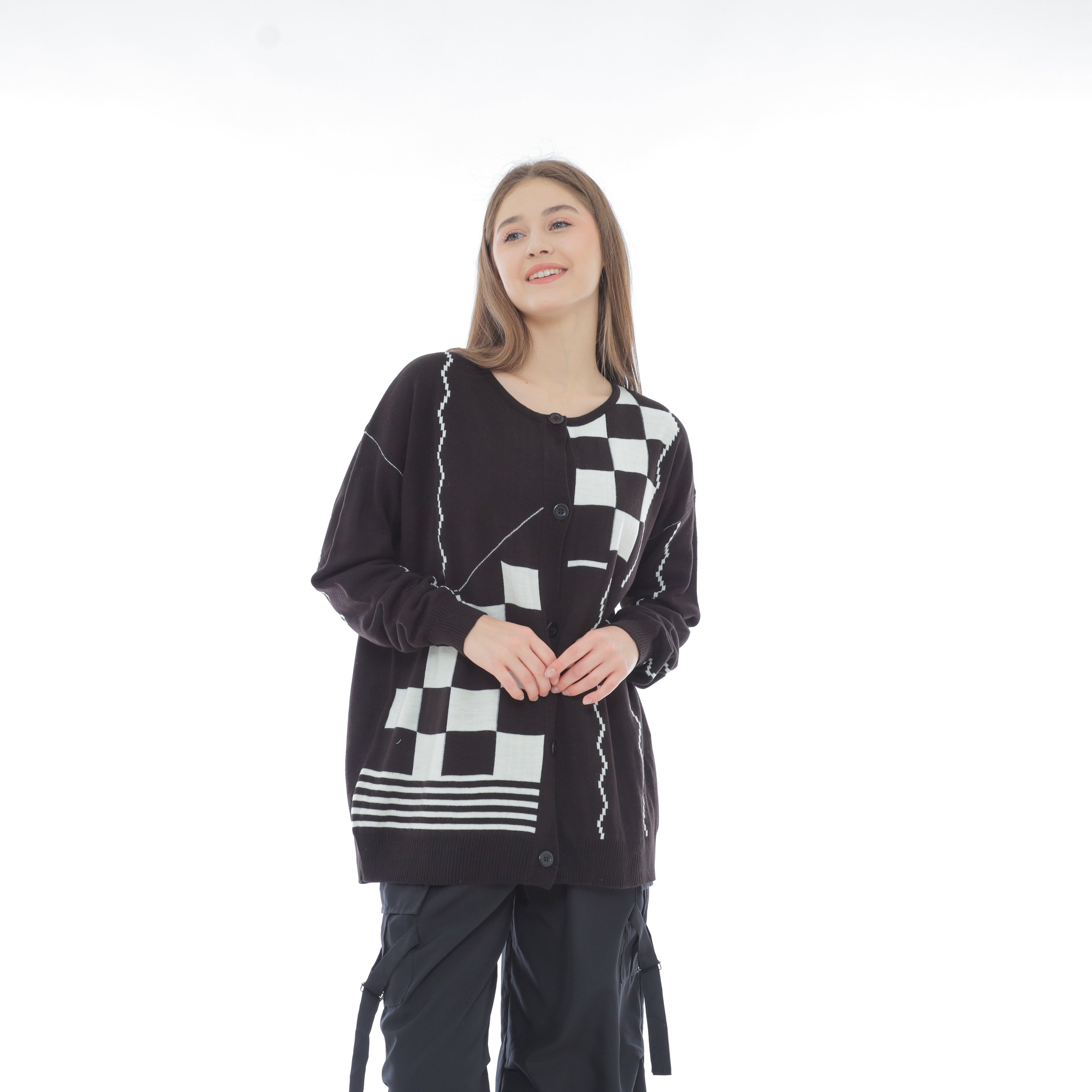 Dasha Pattern Knit Cardigan