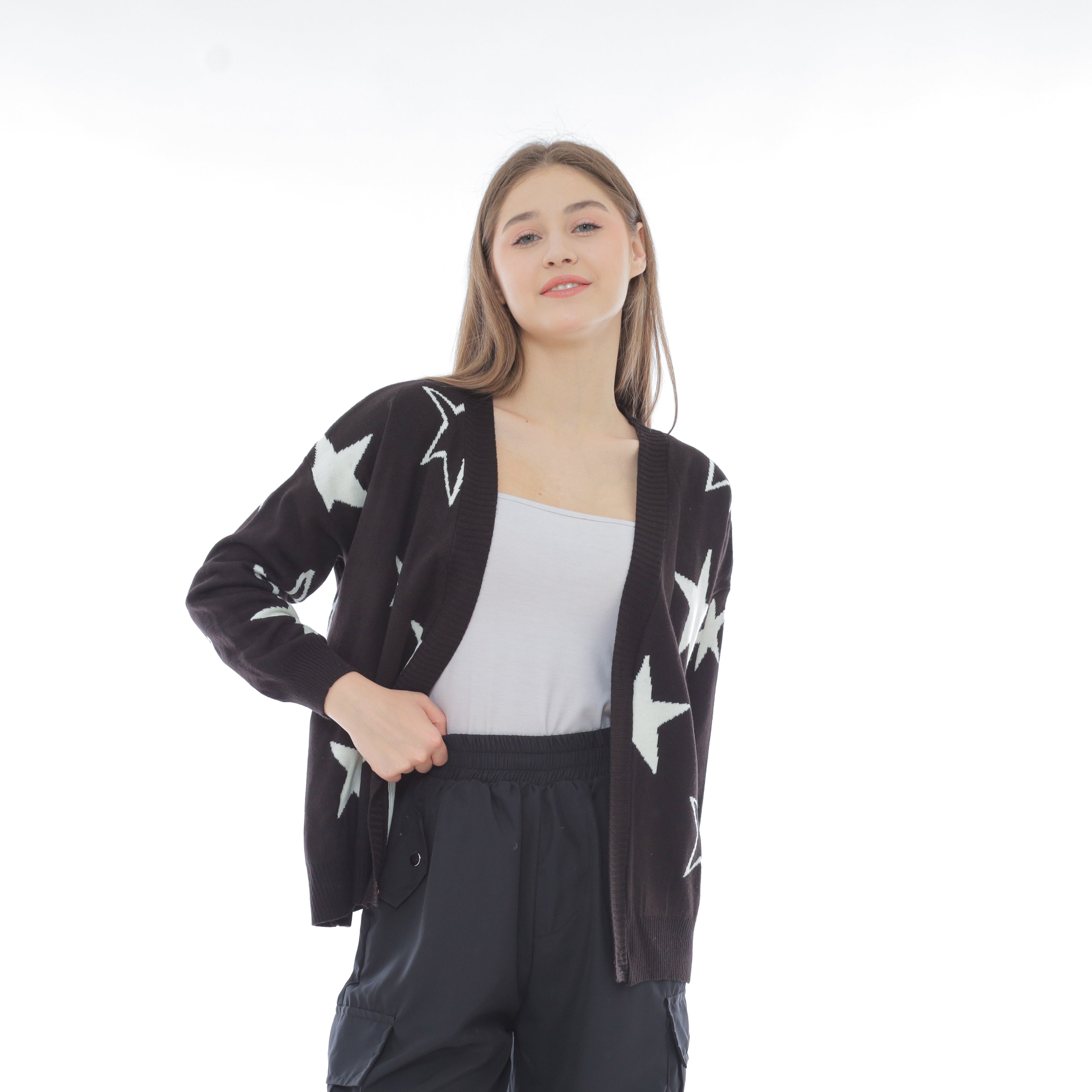 Vega Buttonless Cardigan Oversize Premium