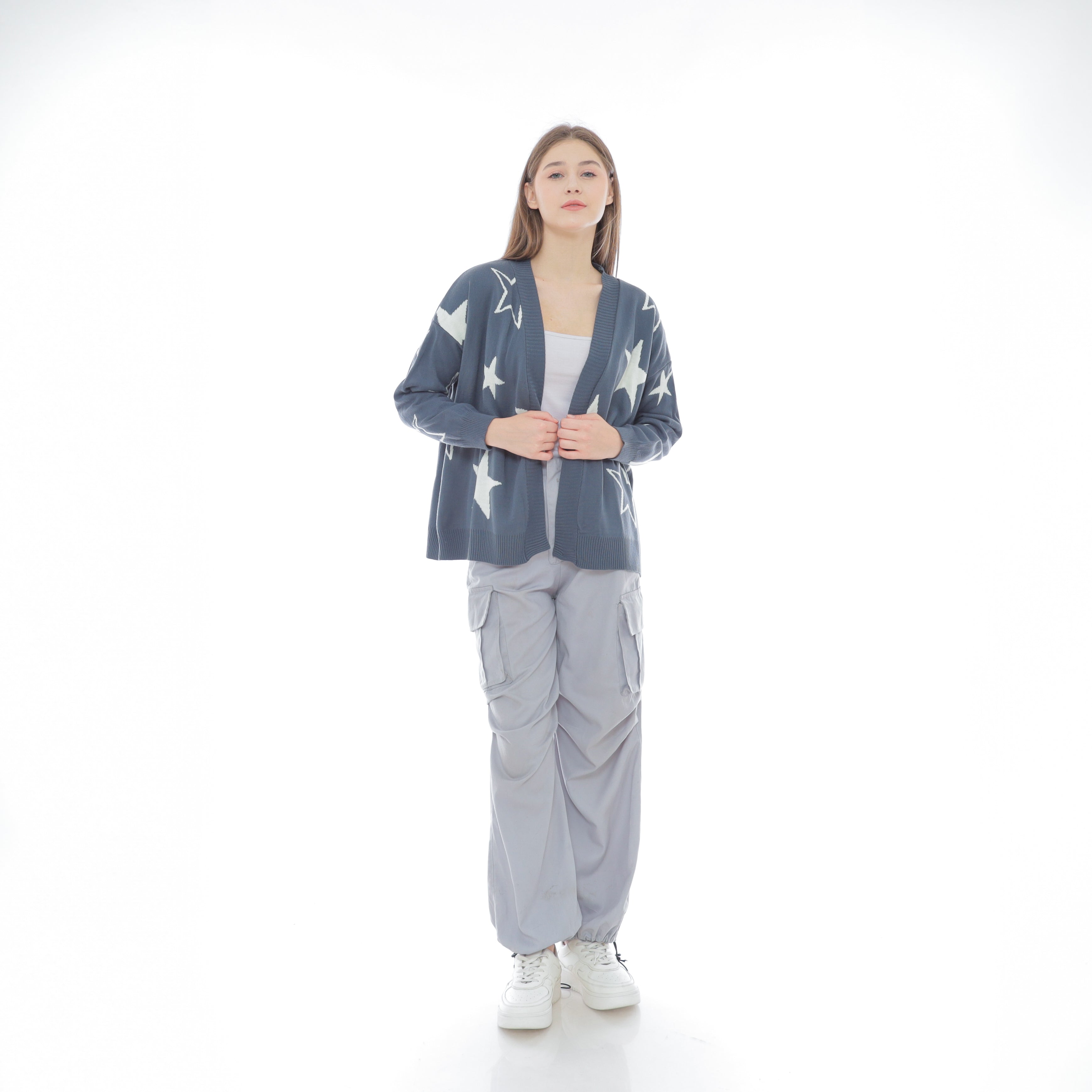 Vega Buttonless Cardigan Oversize Premium