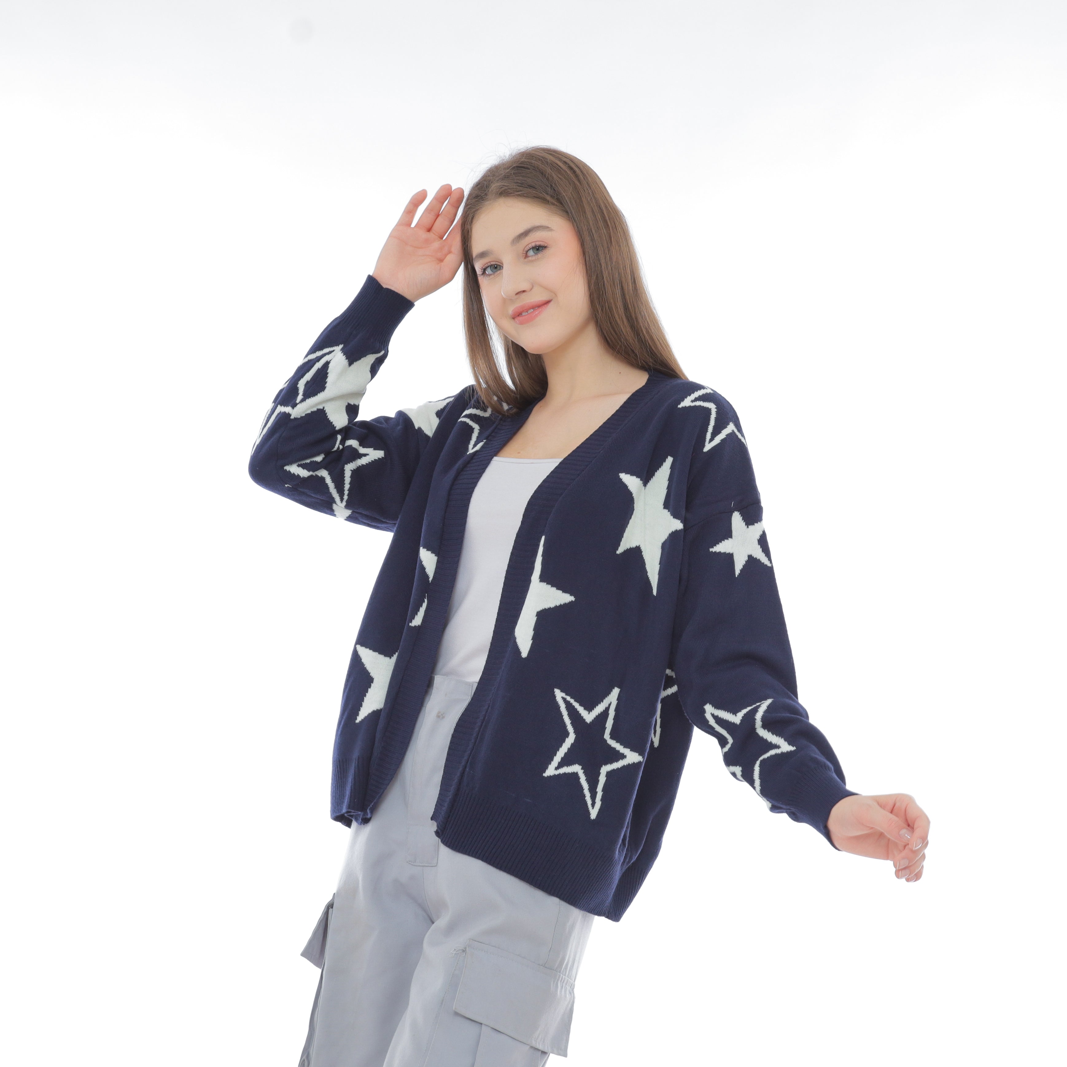 Vega Buttonless Cardigan Oversize Premium